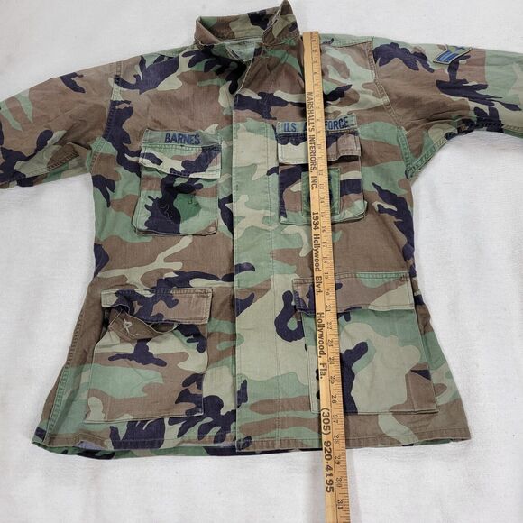 Military Shirt Mens Size Medium US Army Woodland Camo Winter Cold Y2k Gorpcore - Picture 3 of 16